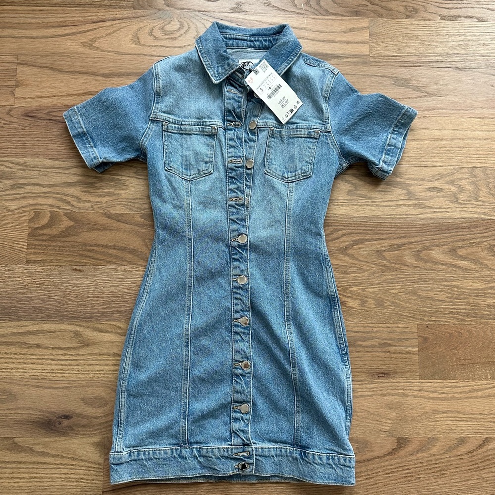 Zara Light Blue Denim Shirt
